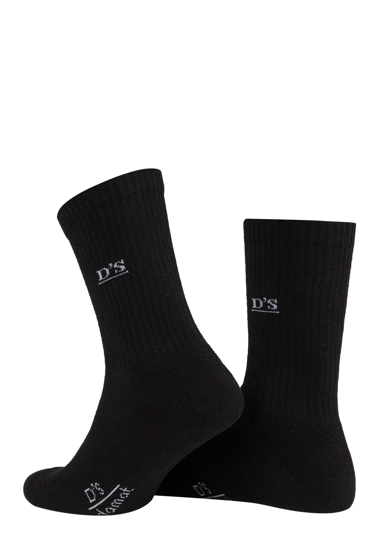 DS Damat Erkek Spor 2 li Çorap SİYAH-GRİ