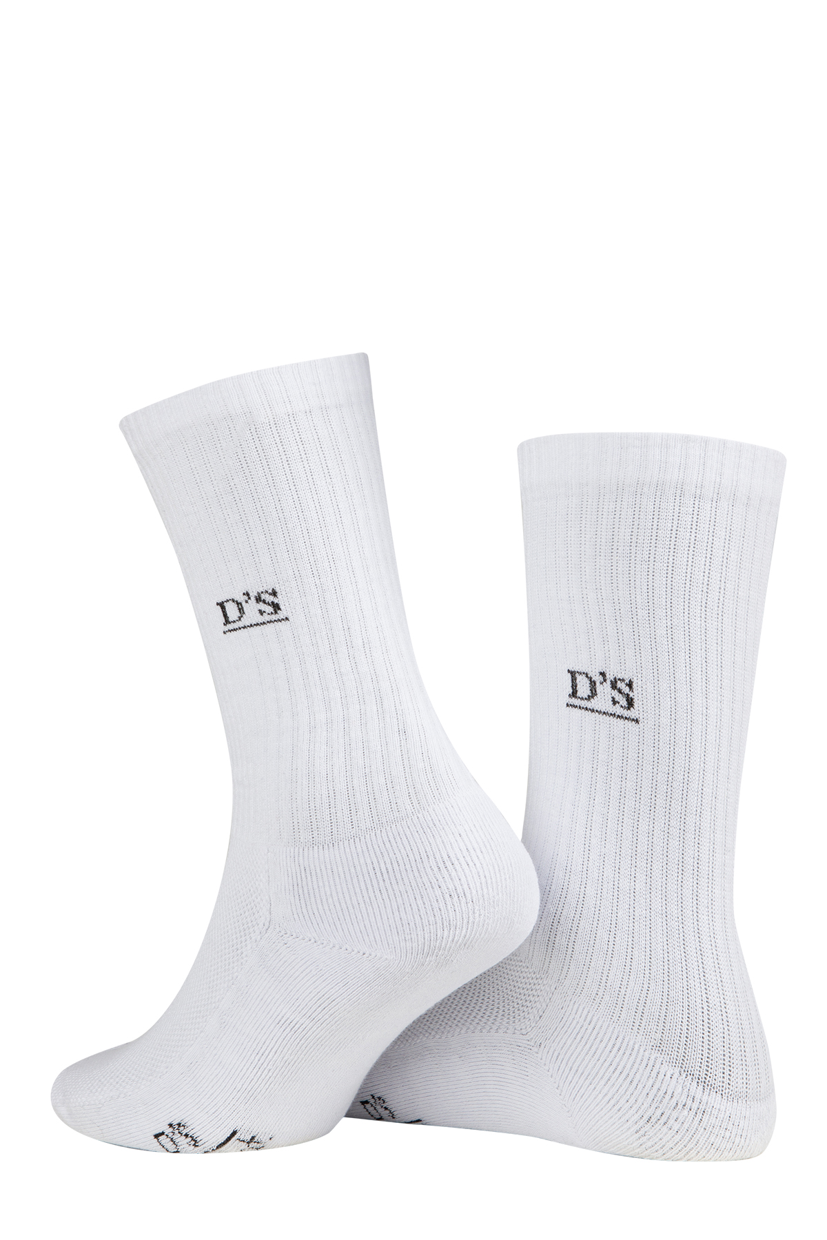 DS Damat Erkek Spor 2 li Çorap SİYAH-BEYAZ