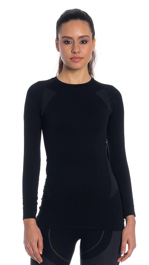 Thermoform Extreme Kadın Seamless Termal Sweatshirt SİYAH