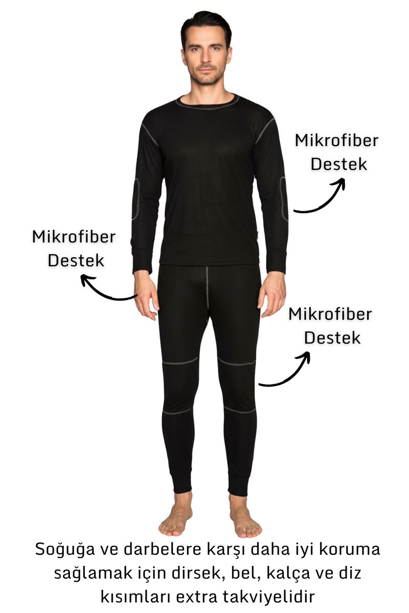 Thermoform Active Plus Yetişkin Termal İçlik Set SİYAH