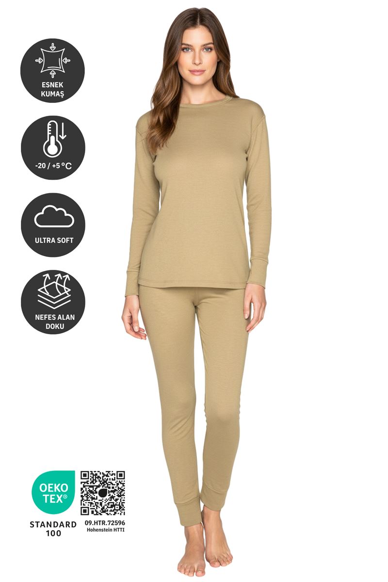 Thermoform Active Yetişkin Termal İçlik Set KUM