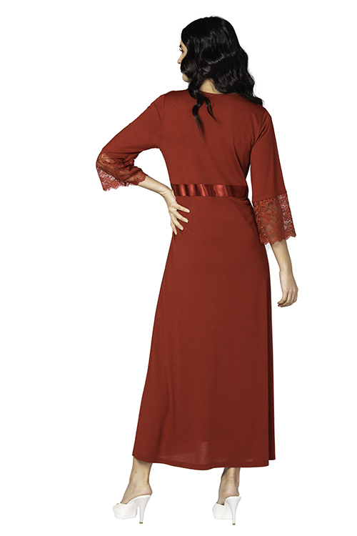 U&ME Lace Dantel 6 Lİ Set BORDO