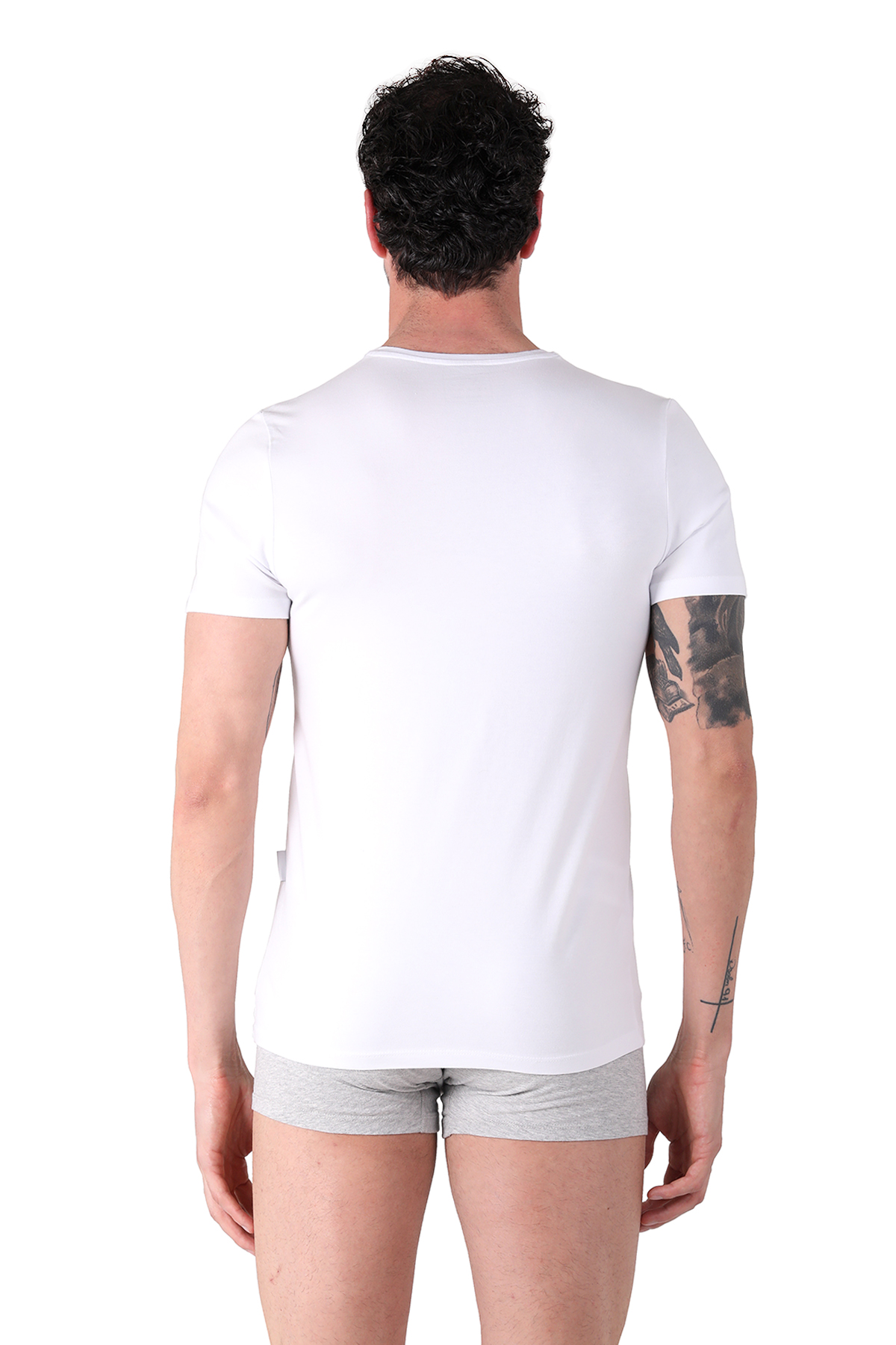 North Ice Bisiklet Yaka Tshirt BEYAZ