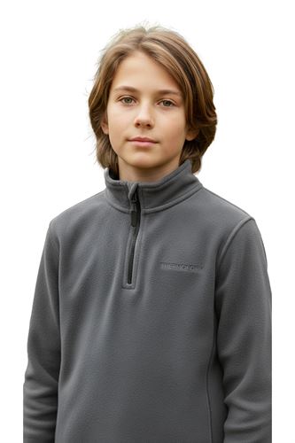 Thermoform Polarline Çocuk 1/4 Fermuar Sweatshirt ANTRASiT
