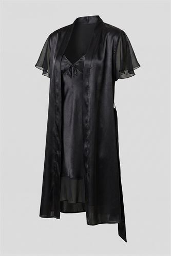 Bondy Saten 2 Li Set SİYAH