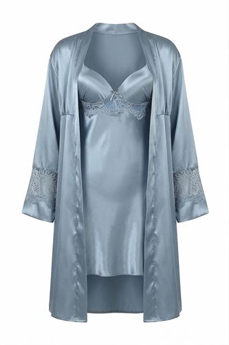 Bondy Saten 2 Li Set Kaplı GRI