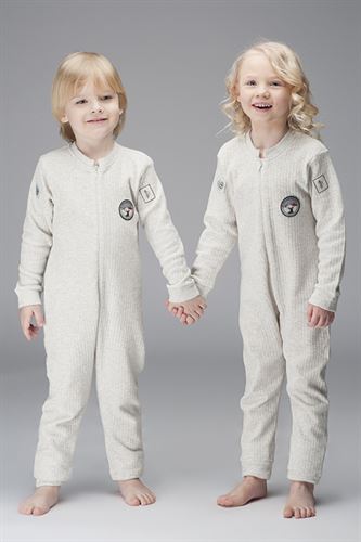 Thermoform Unisex Bebek Çocuk Terletmeyen Termal Tulum – İç Yüzü Tüylendirilmiş, %50 Pamuk, Soğuk Havalara Uyumlu EKRU