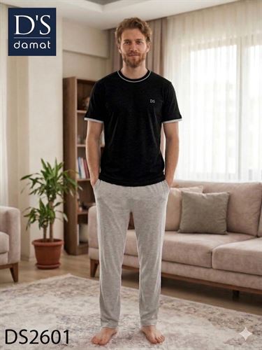 Ds Damat Spring Kısa Kol Pijama Takımı SİYAH