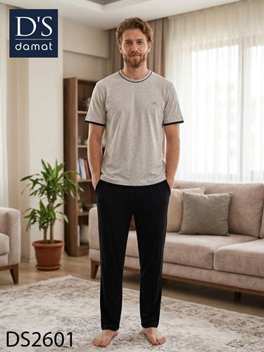 Ds Damat Spring Kısa Kol Pijama Takımı GRİ